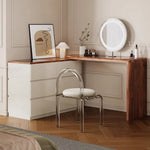 LIVARA DR1065 Tabletop 120cm Wood Dressing Expandable Solid Table