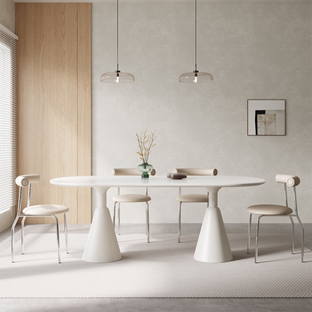 LIVARA DT1001 Sintered 140-160-180cm and Stone Minimalist Dining Table Style Chairs