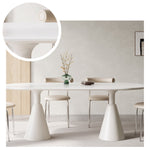 LIVARA DT1001 Sintered 140-160-180cm and Stone Minimalist Dining Table Style Chairs