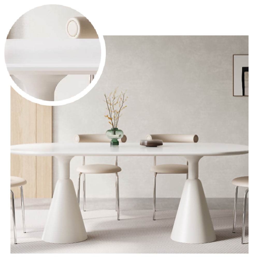 LIVARA DT1001 Sintered 140-160-180cm and Stone Minimalist Dining Table Style Chairs