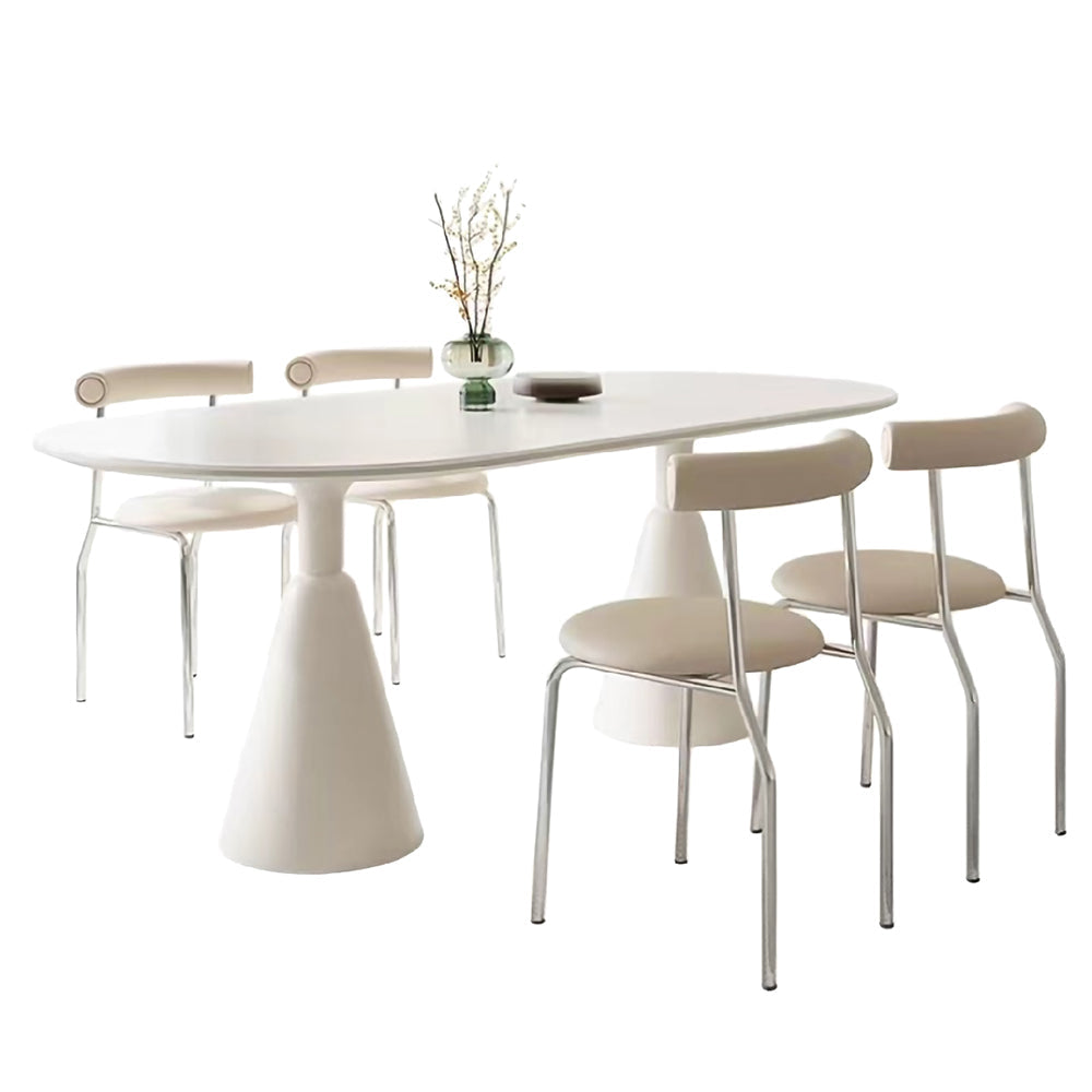 LIVARA DT1001 Sintered 140-160-180cm and Stone Minimalist Dining Table Style Chairs