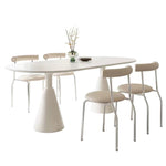 LIVARA DT1001 Sintered 140-160-180cm and Stone Minimalist Dining Table Style Chairs