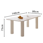 LIVARA DT1002 Dining Sintered Stone Style 140cm Minimalist Table