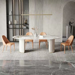LUXORA DT1003 140-160-180cm Sintered Dining Style Stone Minimalist Table