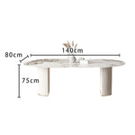 LUXORA DT1003 140-160-180cm Sintered Dining Style Stone Minimalist Table
