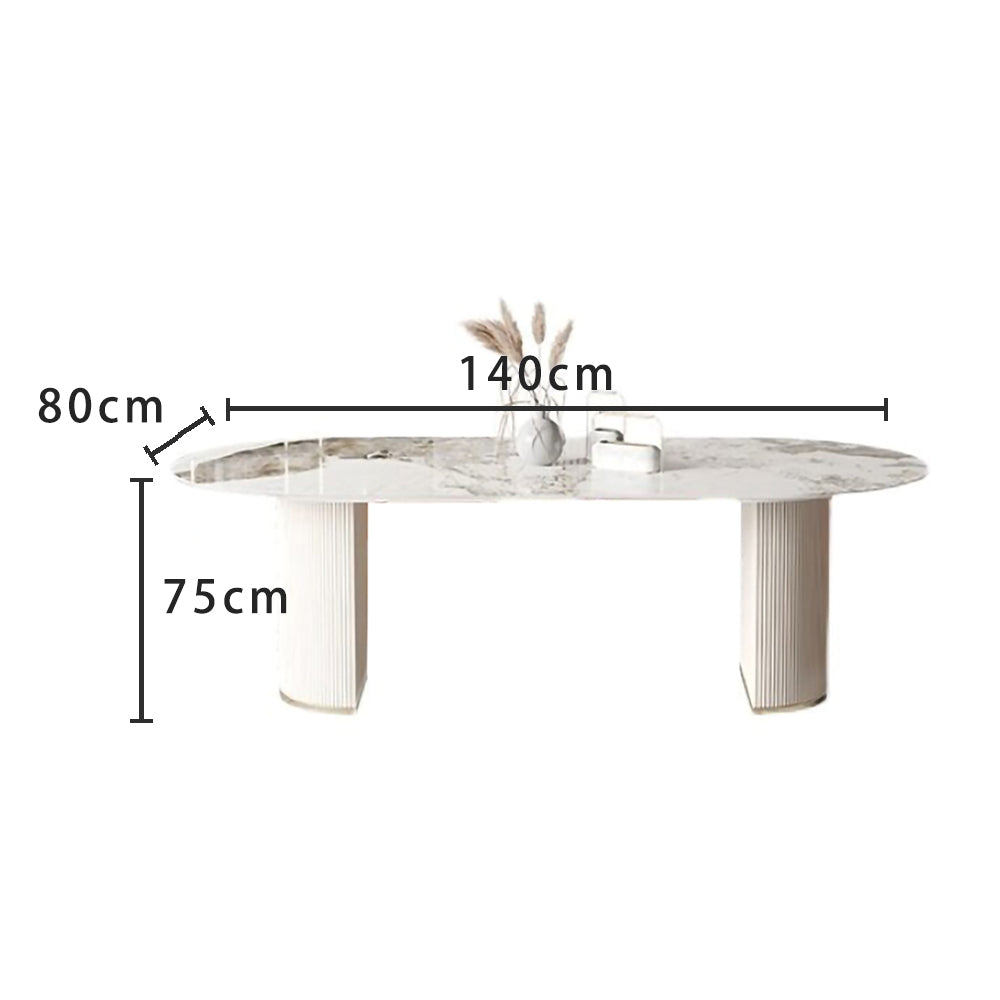 LUXORA DT1003 140-160-180cm Sintered Dining Style Stone Minimalist Table