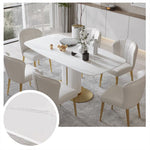 LUXORA DT1007 Dining 140-160-180cm Modern Minimalist Sintered Stone Style Table