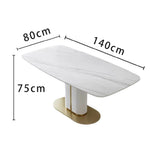 LUXORA DT1007 Dining 140-160-180cm Modern Minimalist Sintered Stone Style Table