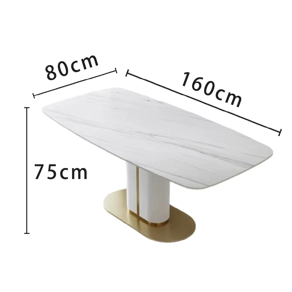 LUXORA DT1007 Dining 140-160-180cm Modern Minimalist Sintered Stone Style Table