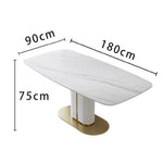 LUXORA DT1007 Dining 140-160-180cm Modern Minimalist Sintered Stone Style Table
