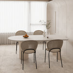 LUXORA DT1012 Sintered Stone Dining Minimalist 140-160-180cm Style Table