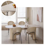 LUXORA DT1012 Sintered Stone Dining Minimalist 140-160-180cm Style Table