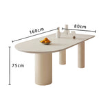 LUXORA DT1012 Sintered Stone Dining Minimalist 140-160-180cm Style Table