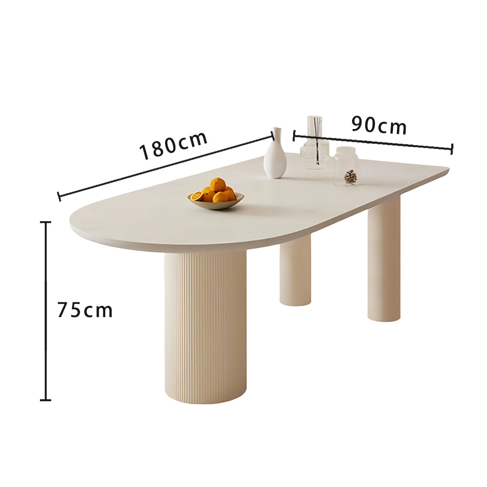 LUXORA DT1012 Sintered Stone Dining Minimalist 140-160-180cm Style Table
