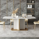 LUXORA DT1016 Light Dining 140-160-180cm Luxury Sintered Stone Style Table