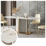 LUXORA DT1016 Light Dining 140-160-180cm Luxury Sintered Stone Style Table