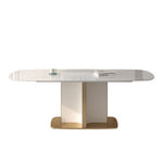 LUXORA DT1016 Light Dining 140-160-180cm Luxury Sintered Stone Style Table