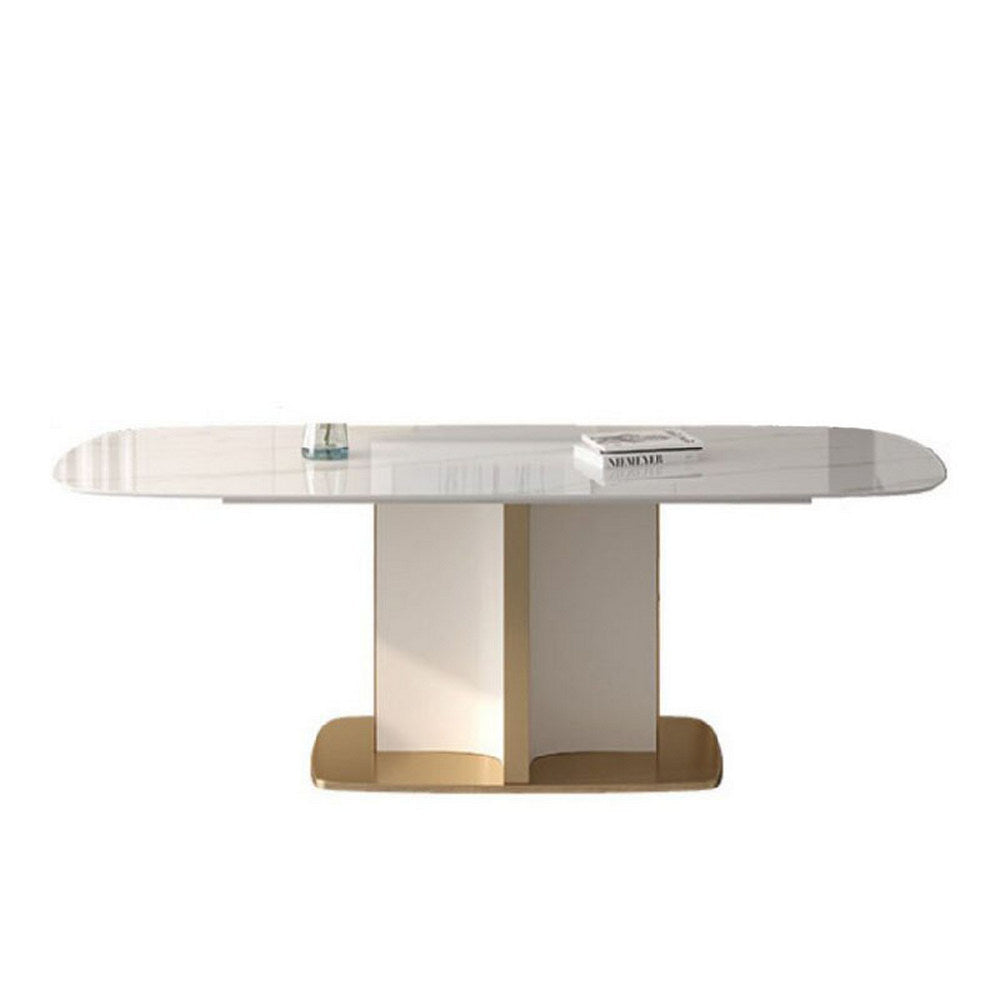 LUXORA DT1016 Light Dining 140-160-180cm Luxury Sintered Stone Style Table
