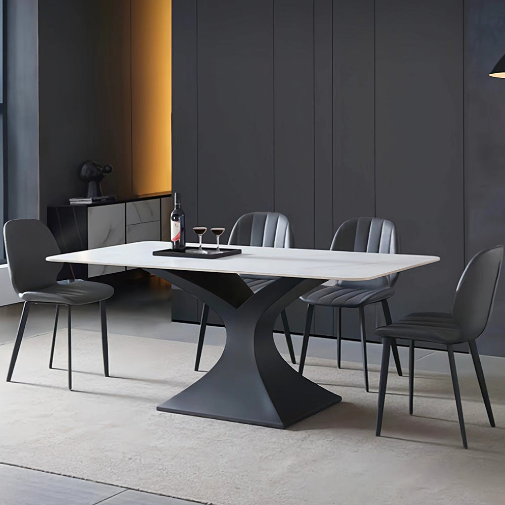 LUXORA DT1025 Modern Style 140-160-180cm Simplicity Sintered Stone Dining Table