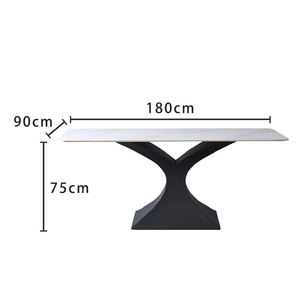 LUXORA DT1025 Modern Style 140-160-180cm Simplicity Sintered Stone Dining Table