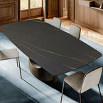 LUXORA DT1027 Dining Sintered Style Stone 130-140-160-180cm Minimalist Table