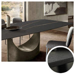 LUXORA DT1027 Dining Sintered Style Stone 130-140-160-180cm Minimalist Table