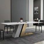 LUXORA DT1029 140-160-180cm Stone Luxury Dining Sintered Light Style Table