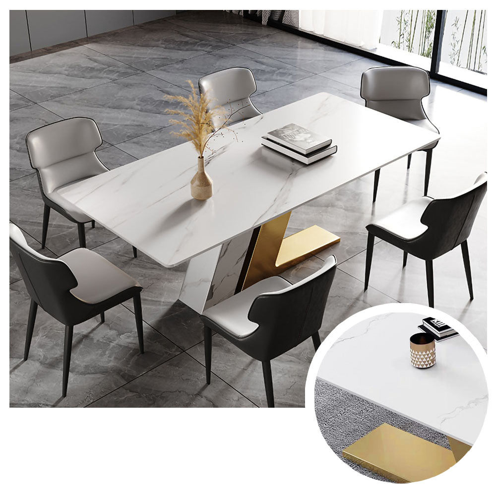 LUXORA DT1029 140-160-180cm Stone Luxury Dining Sintered Light Style Table