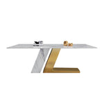 LUXORA DT1029 140-160-180cm Stone Luxury Dining Sintered Light Style Table
