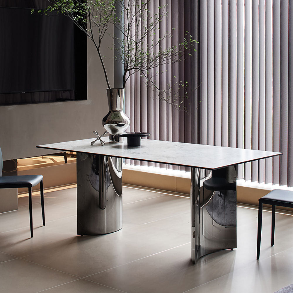 LIVARA DT1030 Style Minimalist Dining 140-160-180-200cm Sintered Stone Table