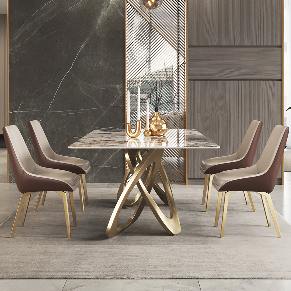LUXORA DT1035 Dining Light Stone Sintered 130-140-160-180cm Luxury Style Table