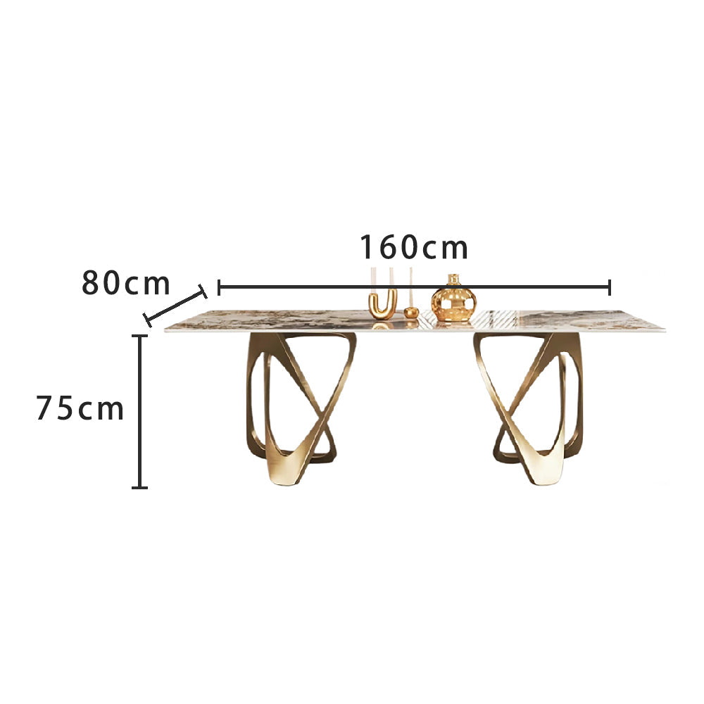 LUXORA DT1035 Dining Light Stone Sintered 130-140-160-180cm Luxury Style Table