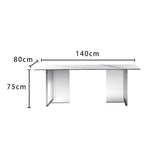 LUXORA DT1036 140-160-180cm Style Stone Sintered Dining Minimalist Table