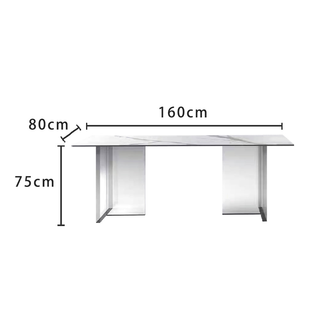LUXORA DT1036 140-160-180cm Style Stone Sintered Dining Minimalist Table