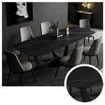 LUXORA DT1039 Style Minimalist Sintered 140-160-180cm Dining Stone Table