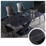 LIVARA DT1040 Modern Sintered Stone Style Simplicity Dining 140-160-180-200cm Table