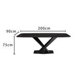 LIVARA DT1040 Modern Sintered Stone Style Simplicity Dining 140-160-180-200cm Table