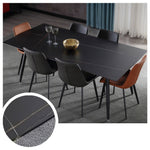LIVARA DT1042 Stone Style Sintered Minimalist Dining 130-140-160-180cm Table