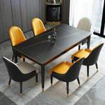 LIVARA DT1044 Sintered 130-140-150cm Style Dining Stone Light Luxury Table