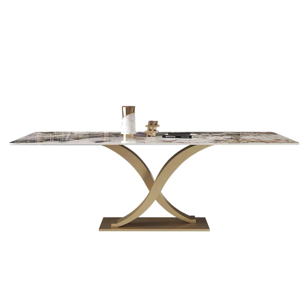 LUXORA DT1058 Sintered Style Dining Stone Light Luxury 130-140-160-180cm Table