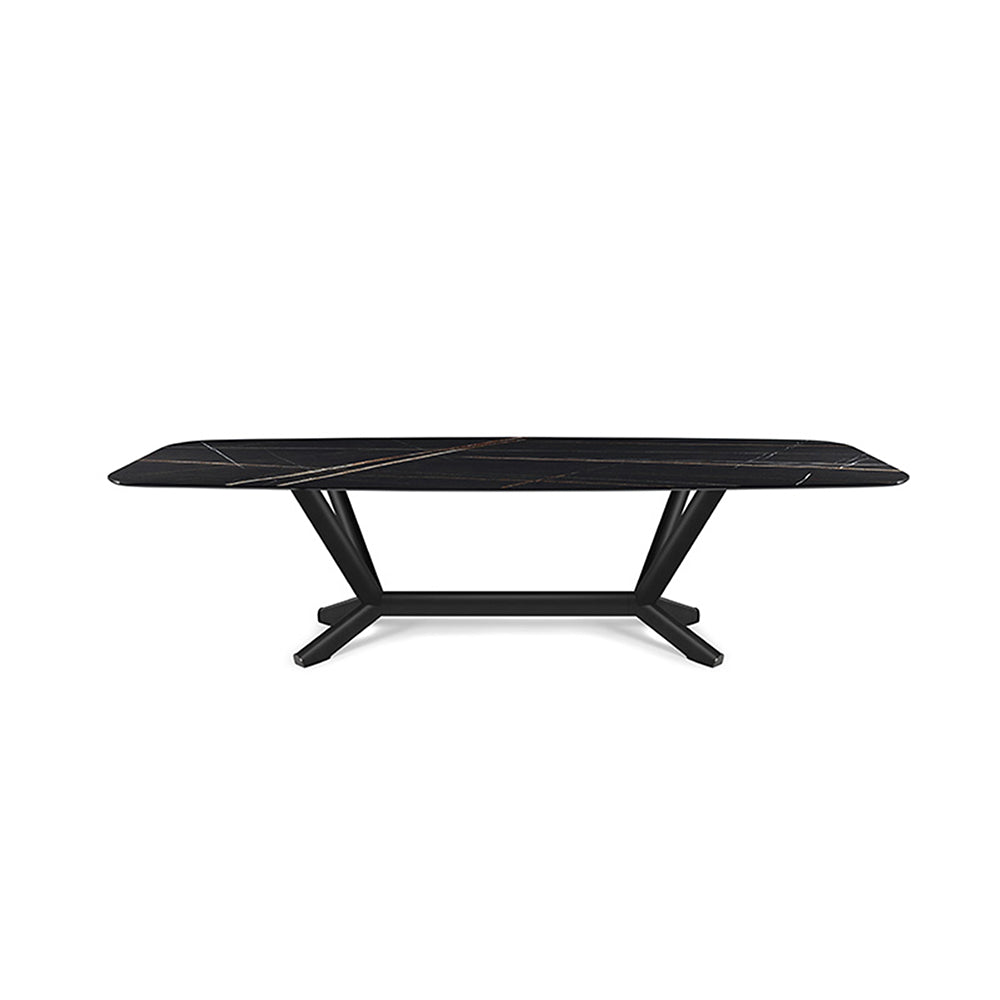 LUXORA DT1061 Style Stone 140-160-180-200cm Sintered Dining Minimalist Table-Black
