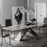 LIVARA DT1064 Style Stone Minimalist Dining 140-160-180cm Sintered Table
