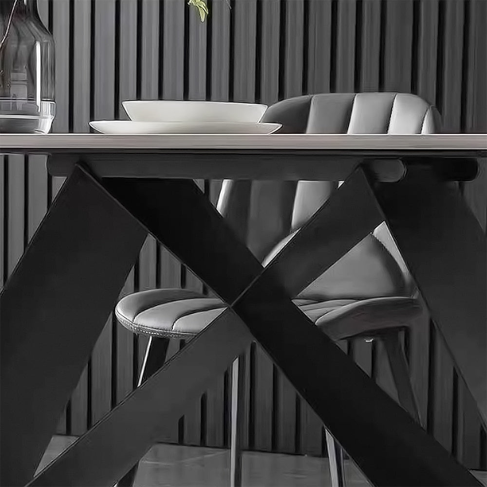 LIVARA DT1064 Style Stone Minimalist Dining 140-160-180cm Sintered Table