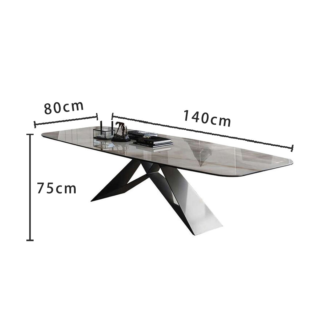 LIVARA DT1064 Style Stone Minimalist Dining 140-160-180cm Sintered Table