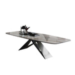 LIVARA DT1064 Style Stone Minimalist Dining 140-160-180cm Sintered Table