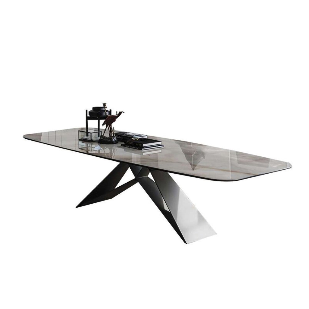 LIVARA DT1064 Style Stone Minimalist Dining 140-160-180cm Sintered Table