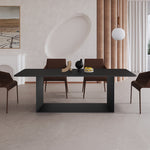 LIVARA DT1065 Style Stone 140-160-180cm Dining Sintered Modern Simplicity Table-Black
