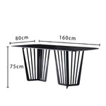 LUXORA DT1066 Stone Sintered Dining Minimalist Style 130-140-160-180cm Table