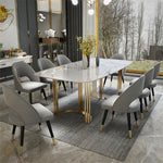 LUXORA DT1068 Luxury Sintered Stone 130-140-160cm Dining Style Light Table