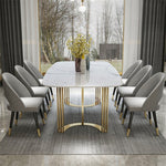 LUXORA DT1068 Luxury Sintered Stone 130-140-160cm Dining Style Light Table